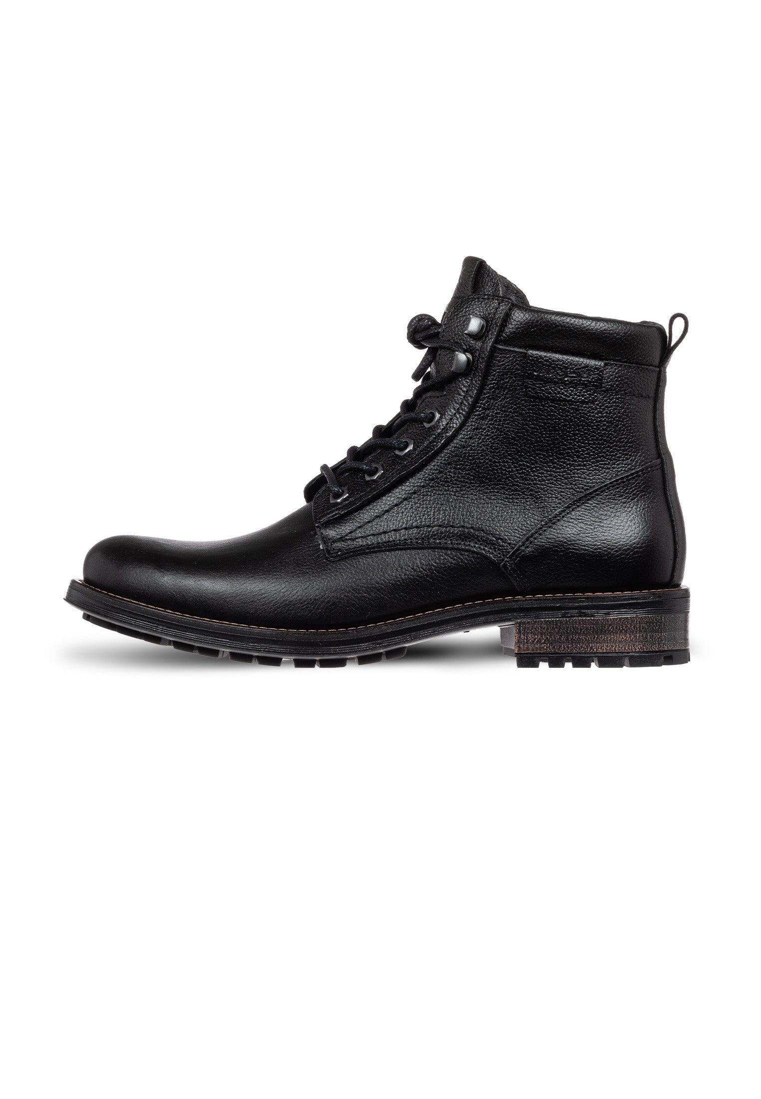 Zwart gladleren Fritz boot