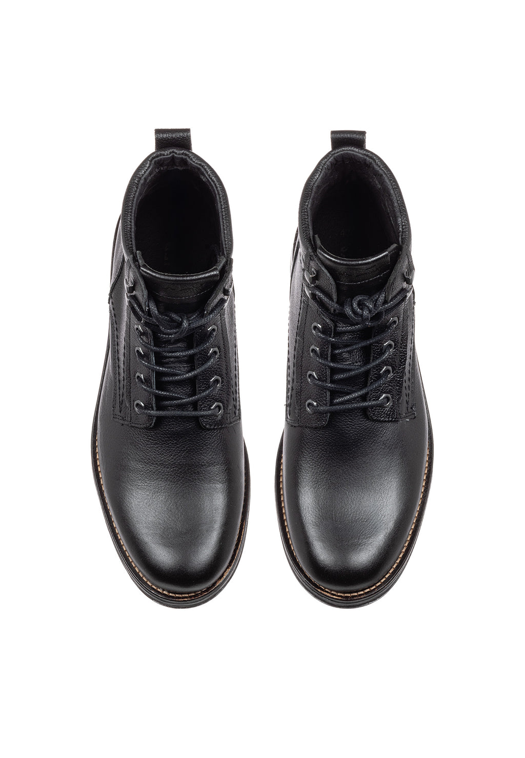 Zwart gladleren Fritz boot