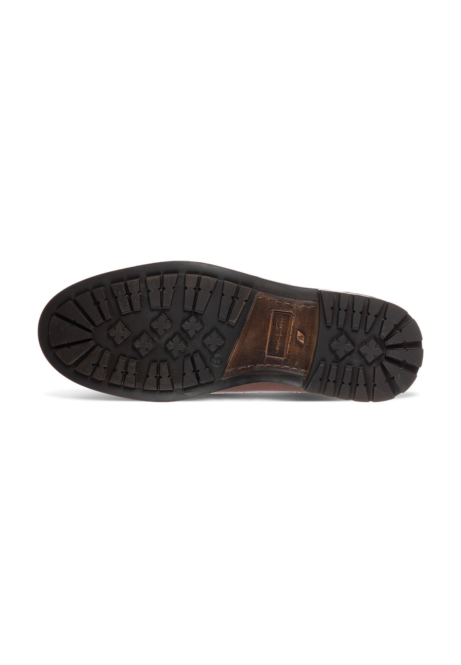Cognac gladleren Fritz chelsea boot