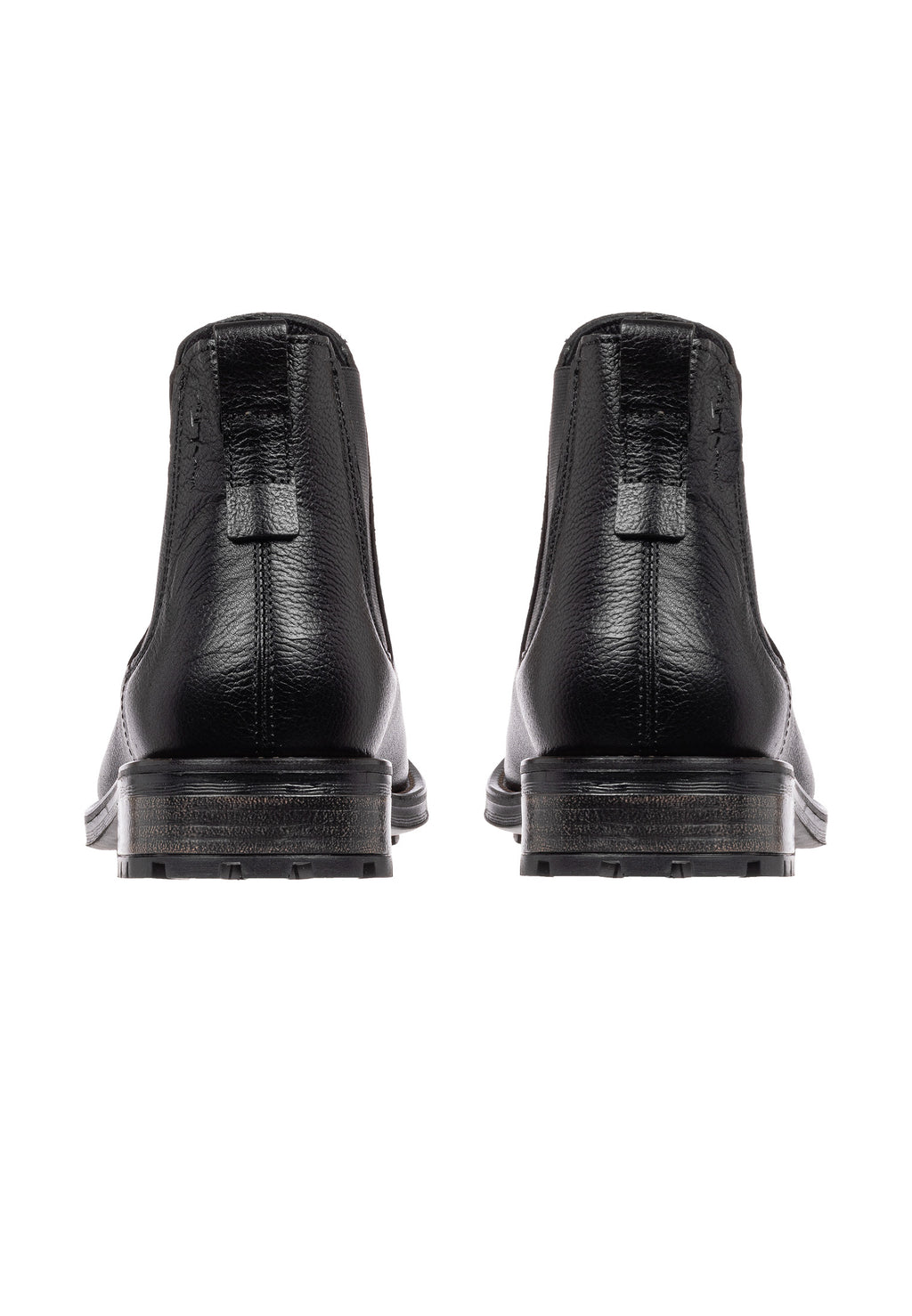 Zwart gladleren Fritz chelsea boot