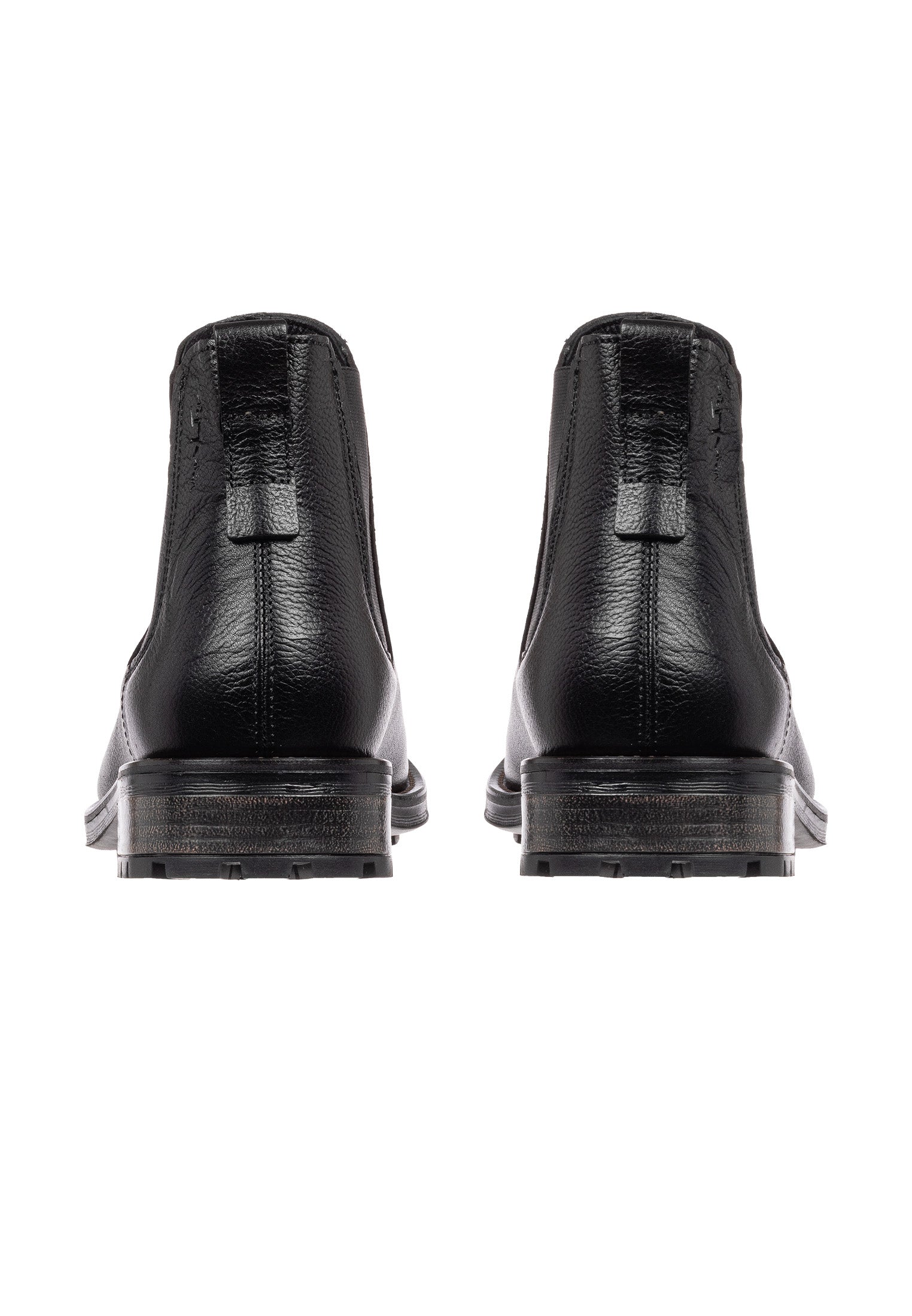Zwart gladleren Fritz chelsea boot