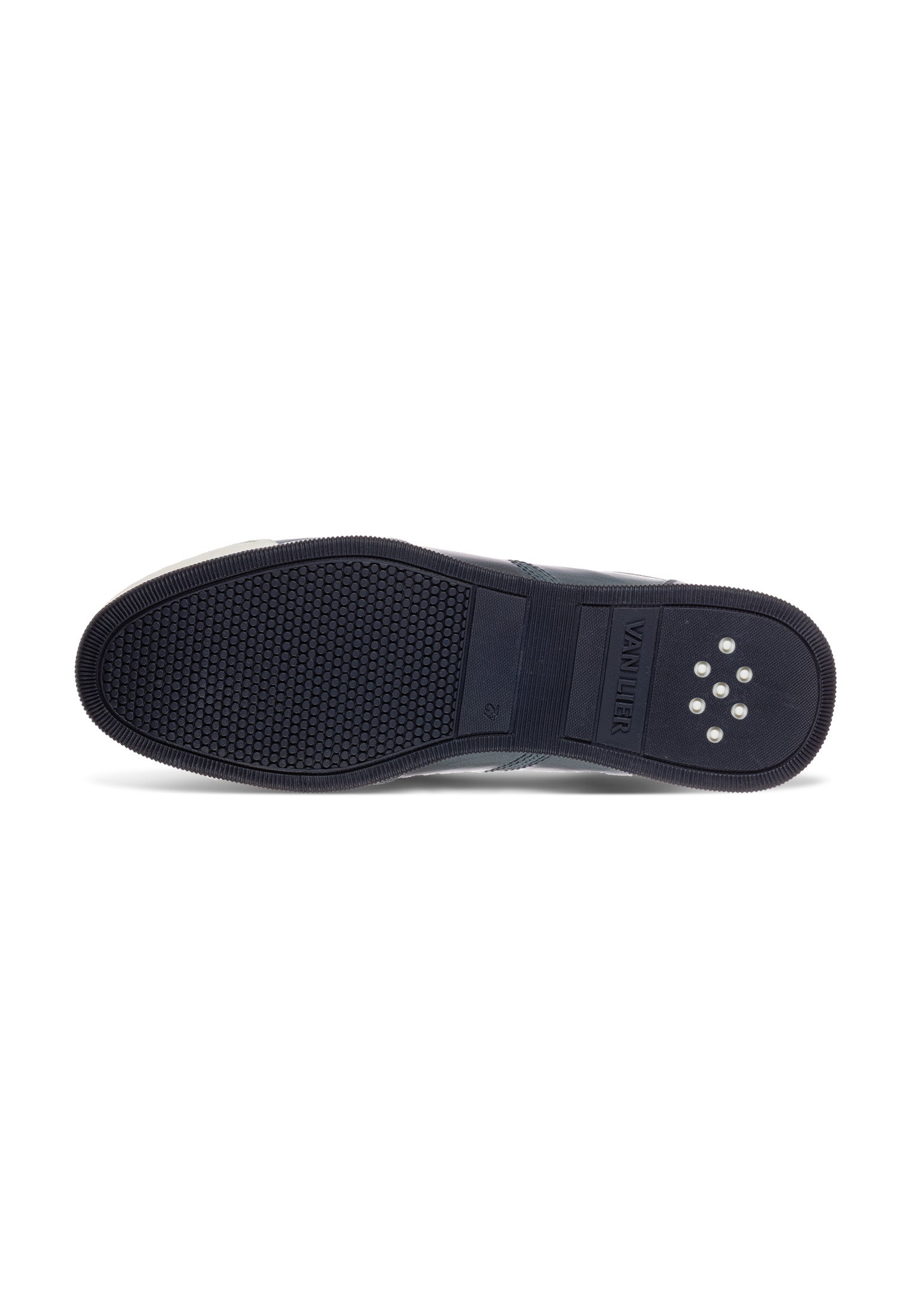 Blauw gladleren Magnus sneaker