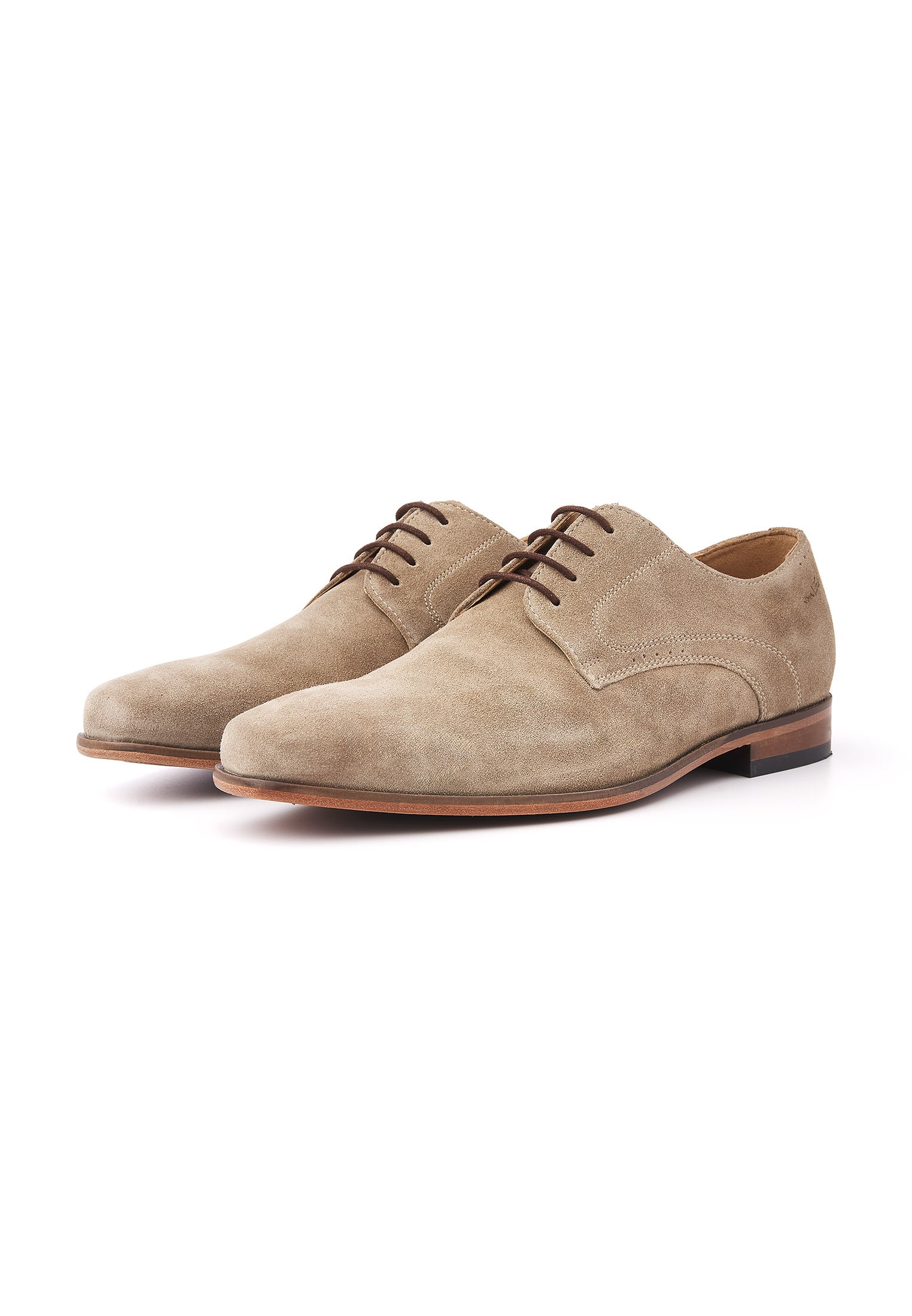 Taupe suède Rhodes veterschoen