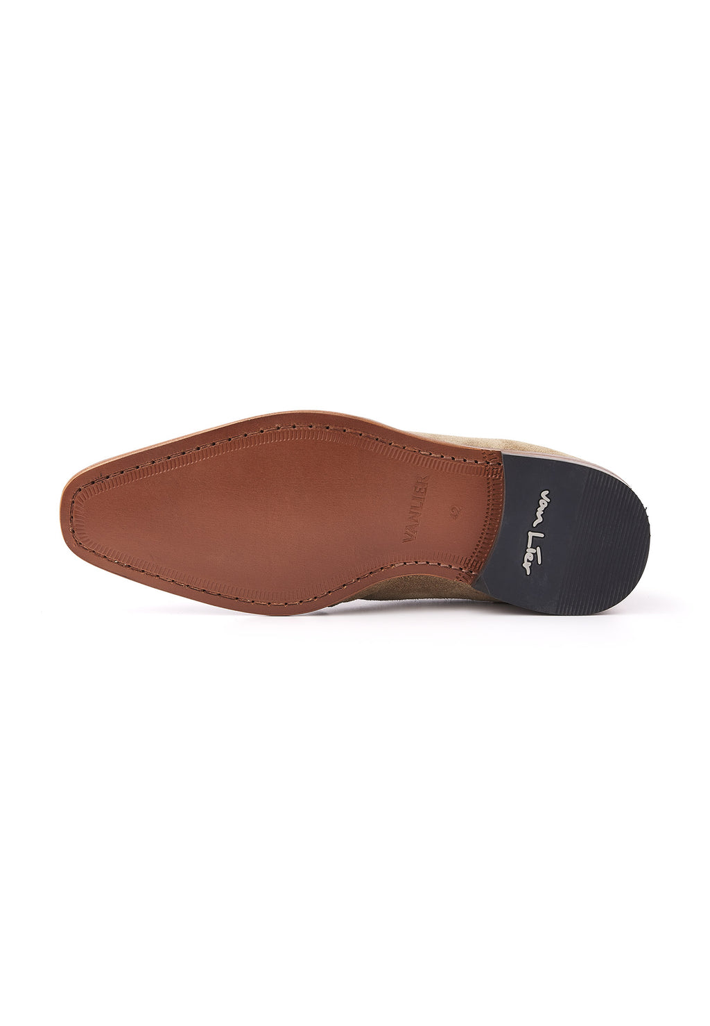 Taupe suède Rhodes halfhoge veterschoen