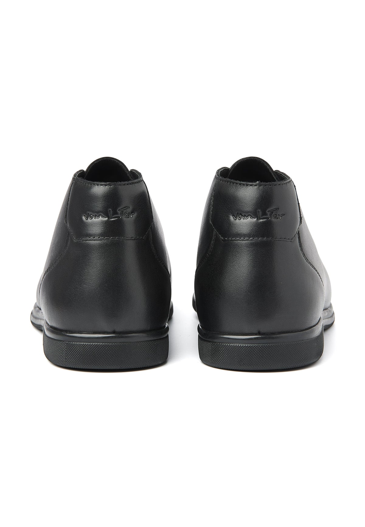 Zwart gladleren Riva boot