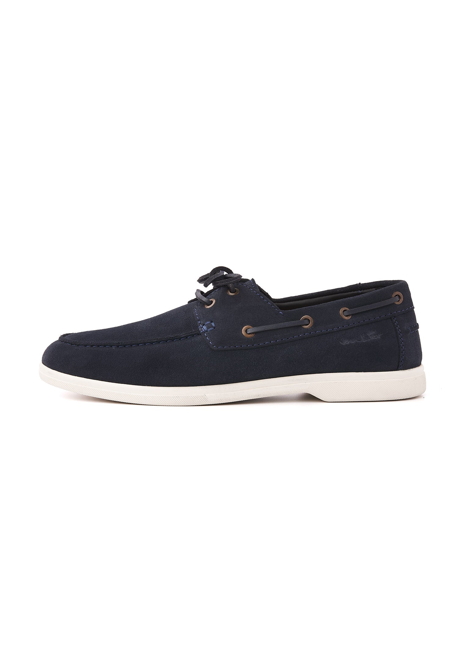 Navy blauw suède Riva bootschoen
