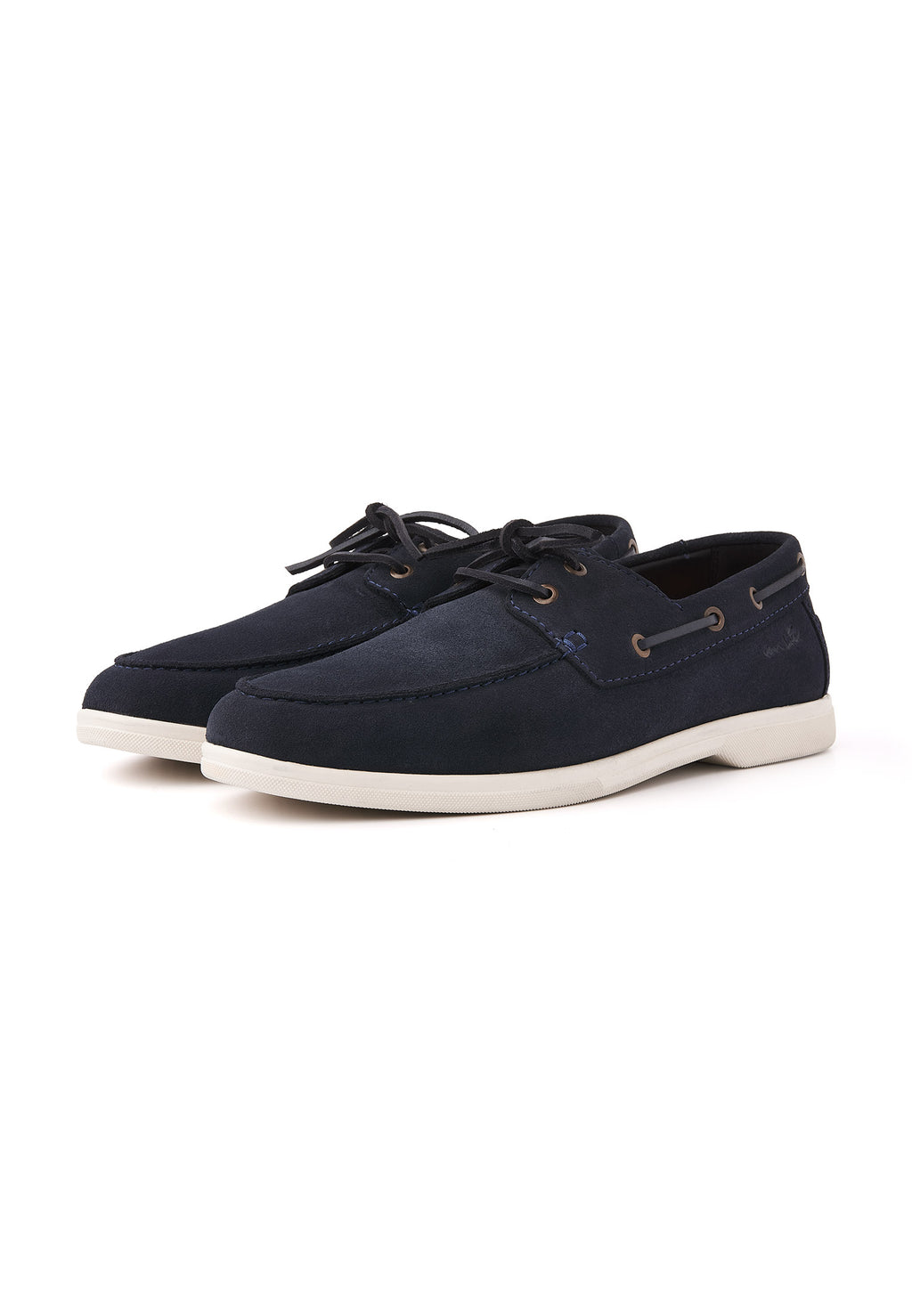 Navy blauw suède Riva bootschoen