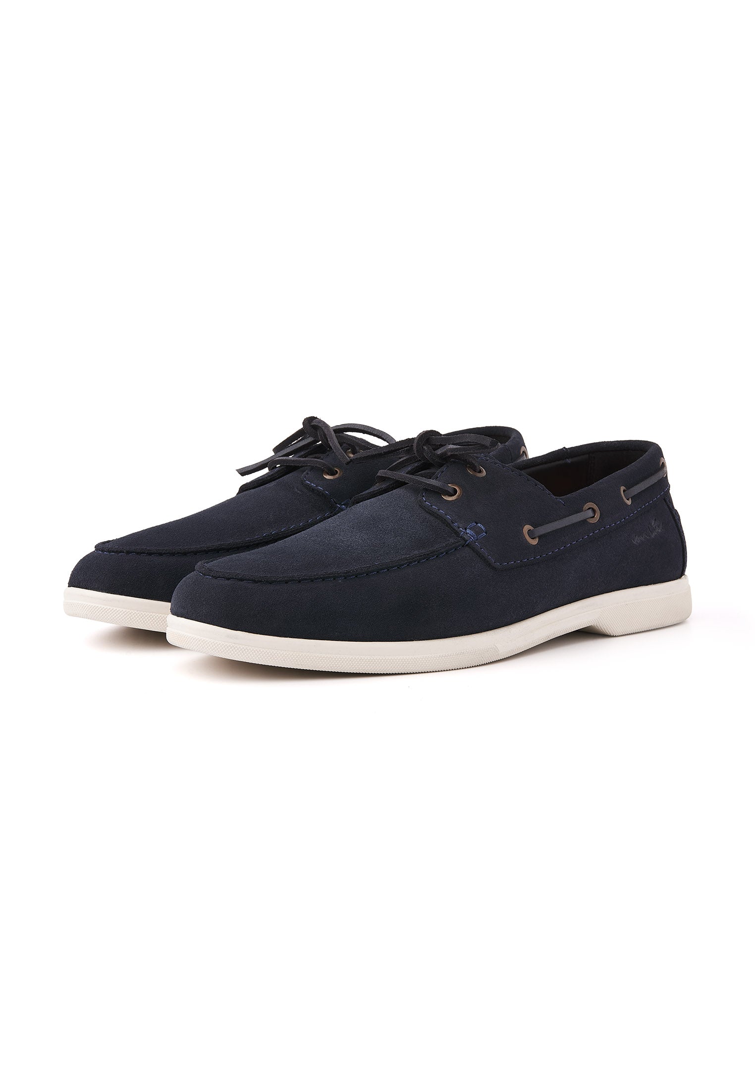 Navy blauw suède Riva bootschoen