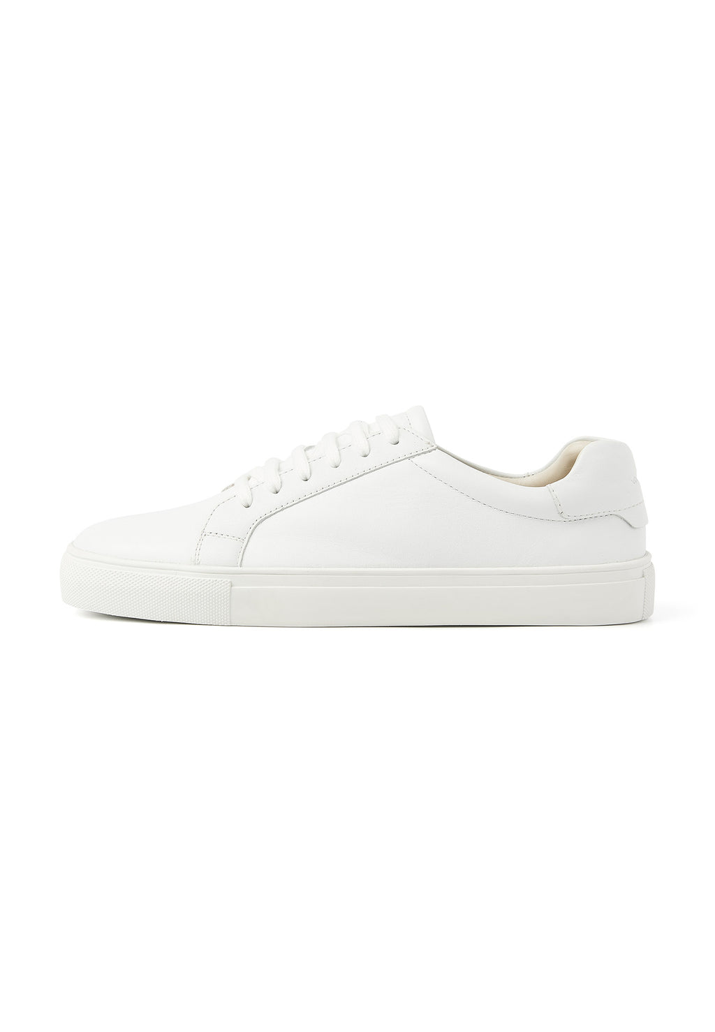 Wit gladleren Ace sneaker