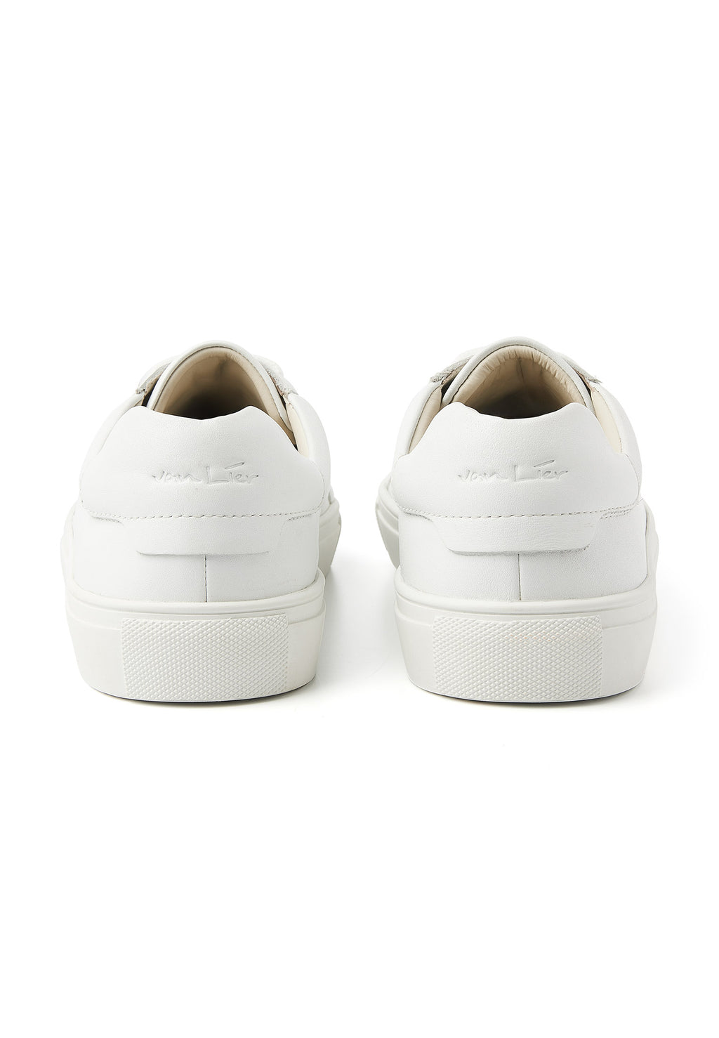 Wit gladleren Ace sneaker
