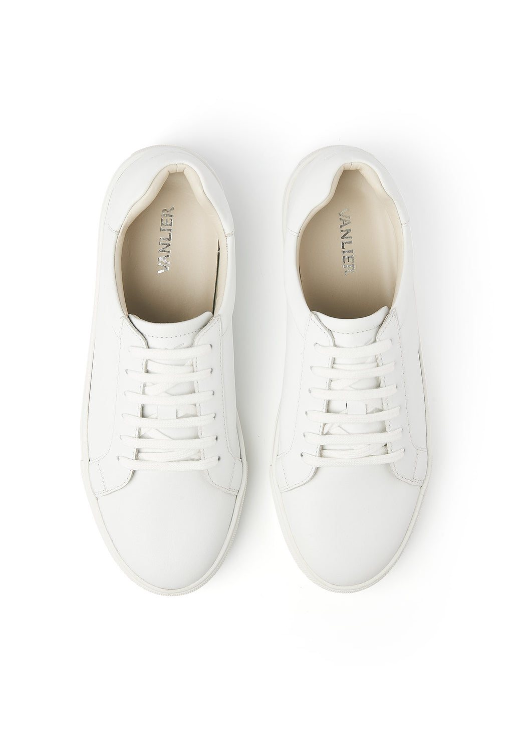 Wit gladleren Ace sneaker