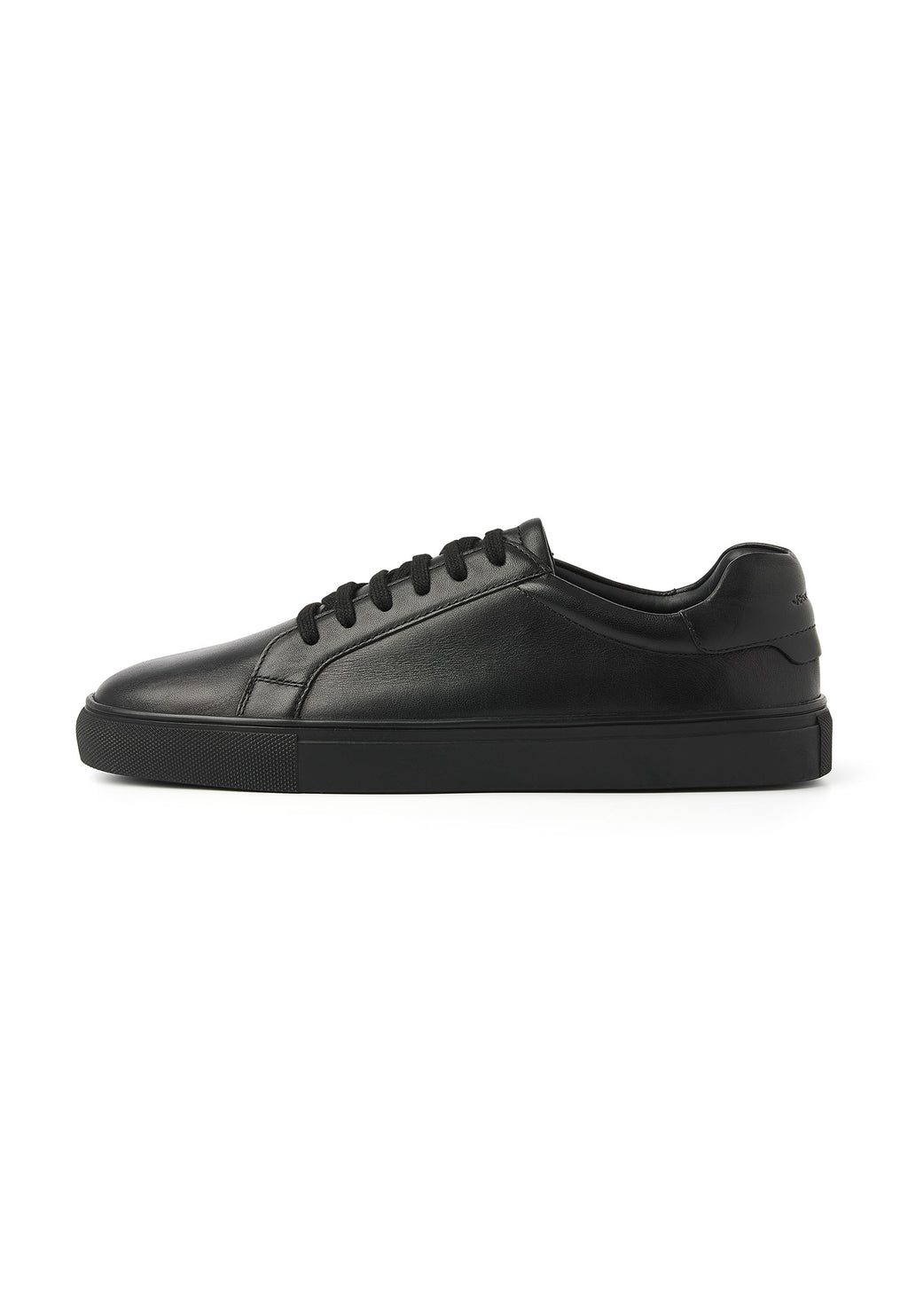 Zwart gladleren Ace sneaker