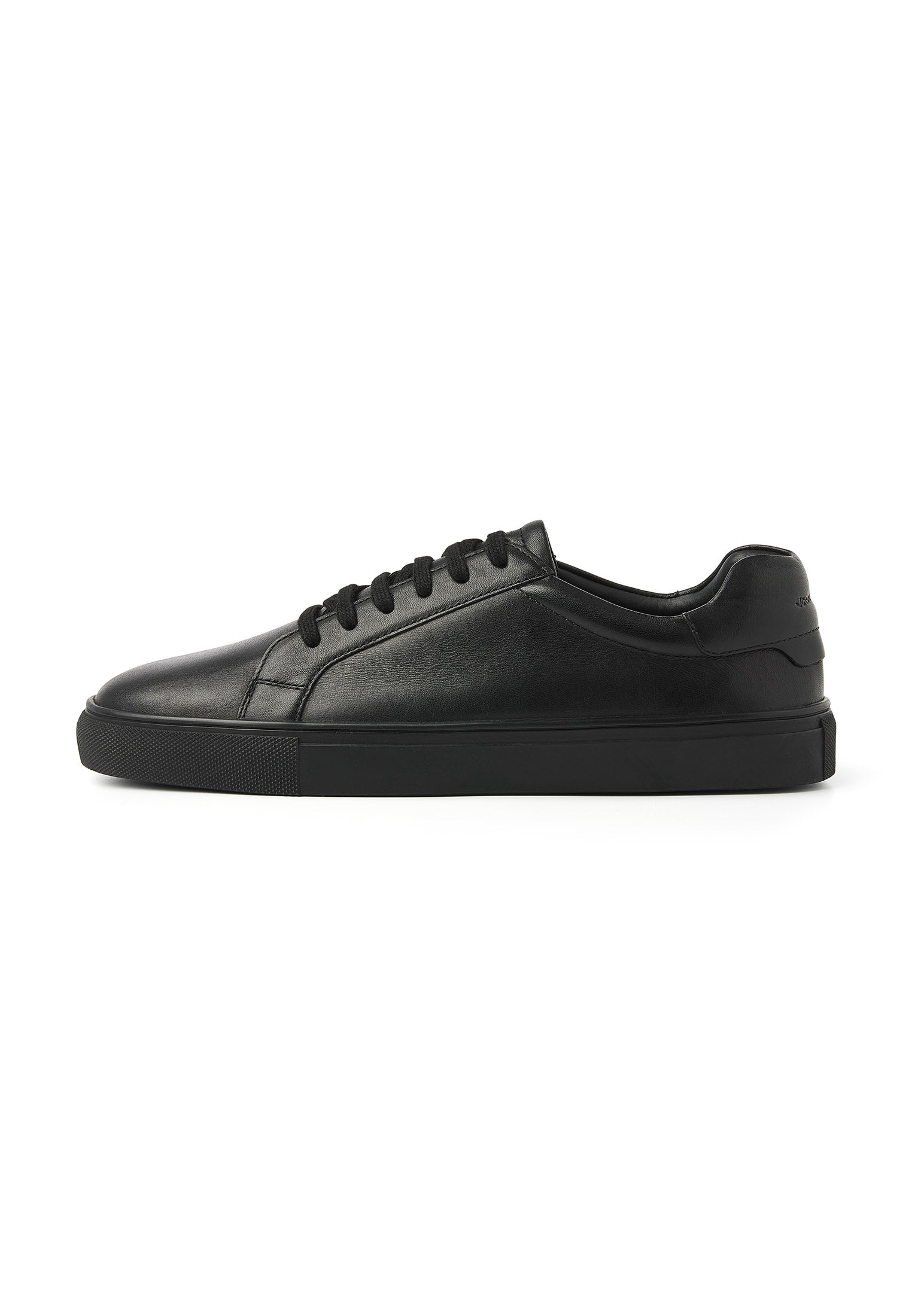 Zwart gladleren Ace sneaker