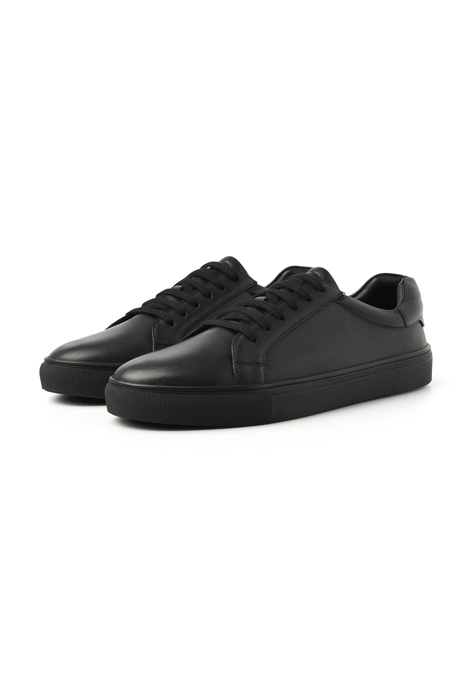 Zwart gladleren Ace sneaker