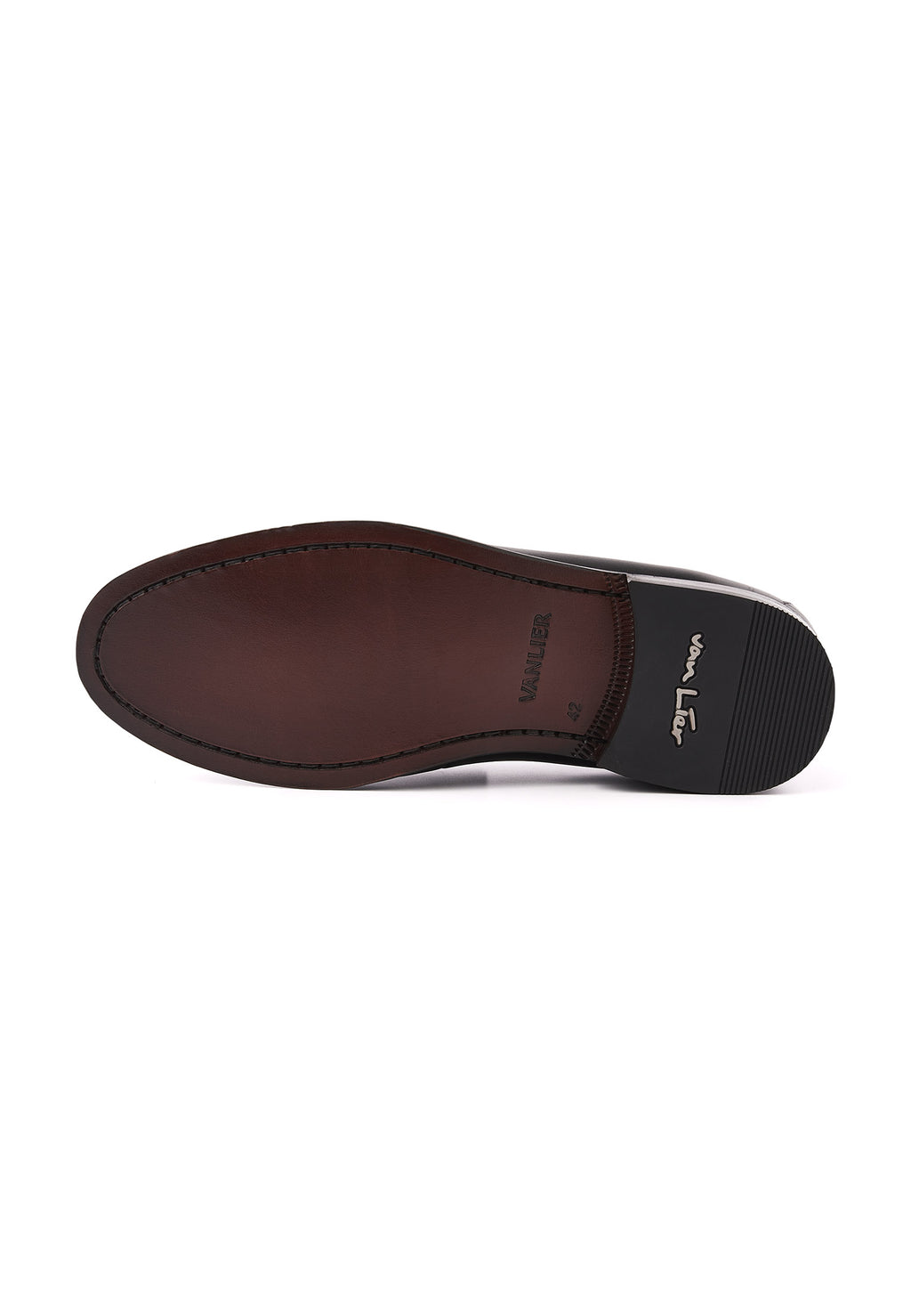 Zwart gladleren Cambridge Penny loafer