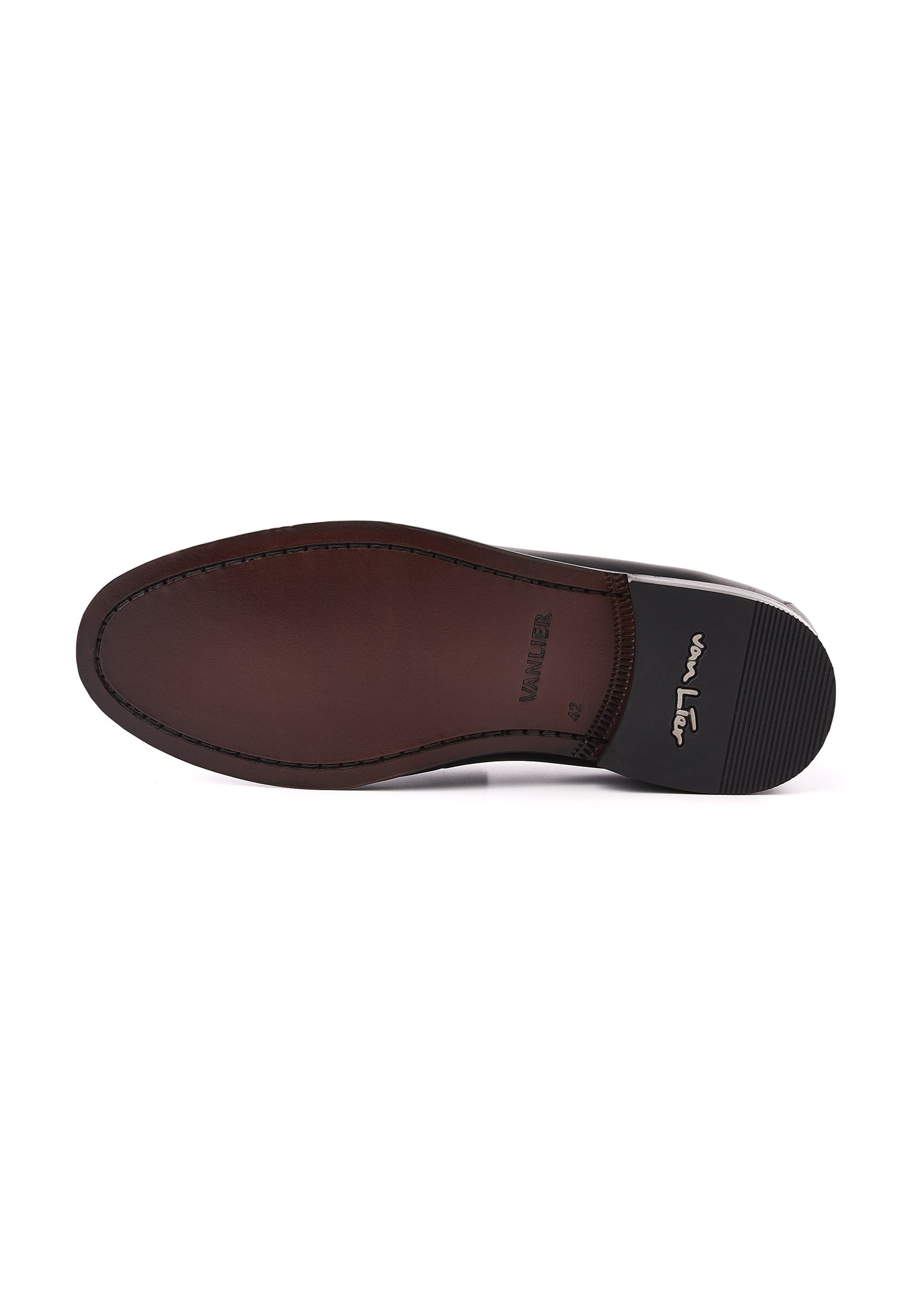 Zwart gladleren Cambridge Penny loafer