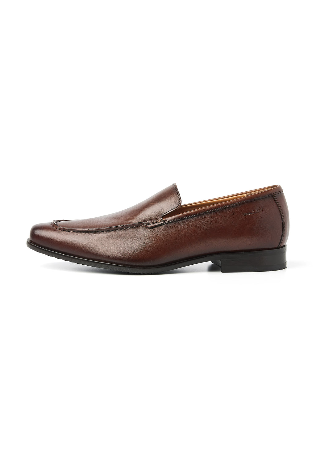 Cognac gladleren Rhodes loafer