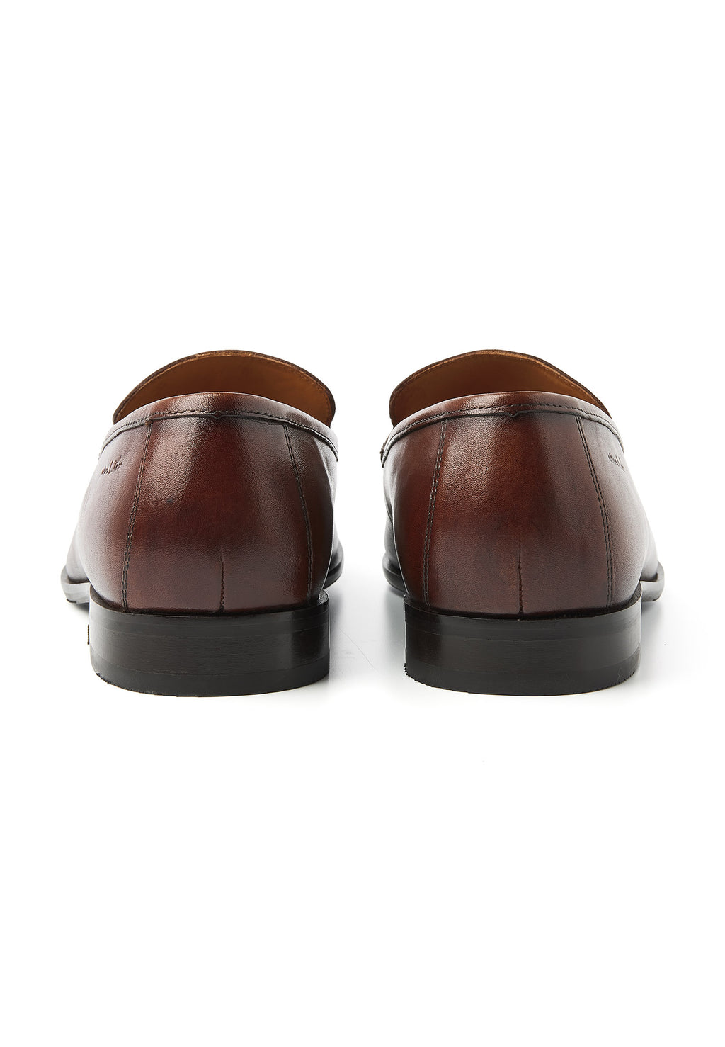 Cognac gladleren Rhodes loafer