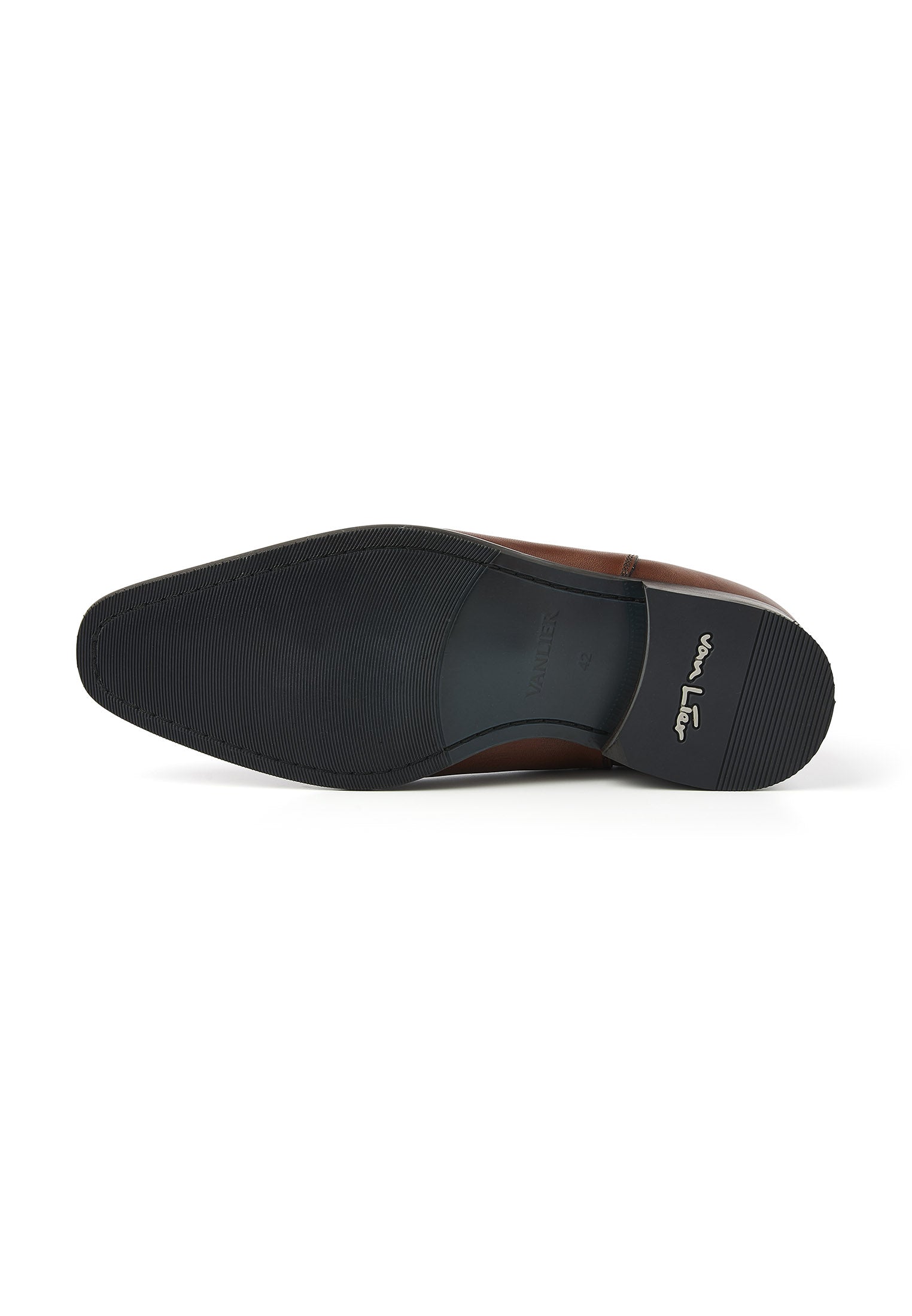 Cognac gladleren Rhodes chelsea boot