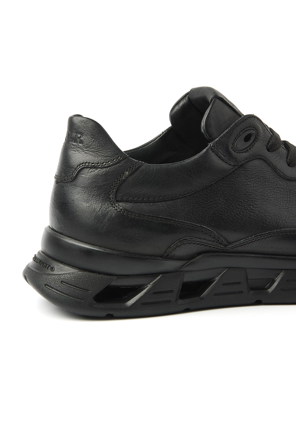 Zwart gladleren Orlando sneaker 'Shiny black'