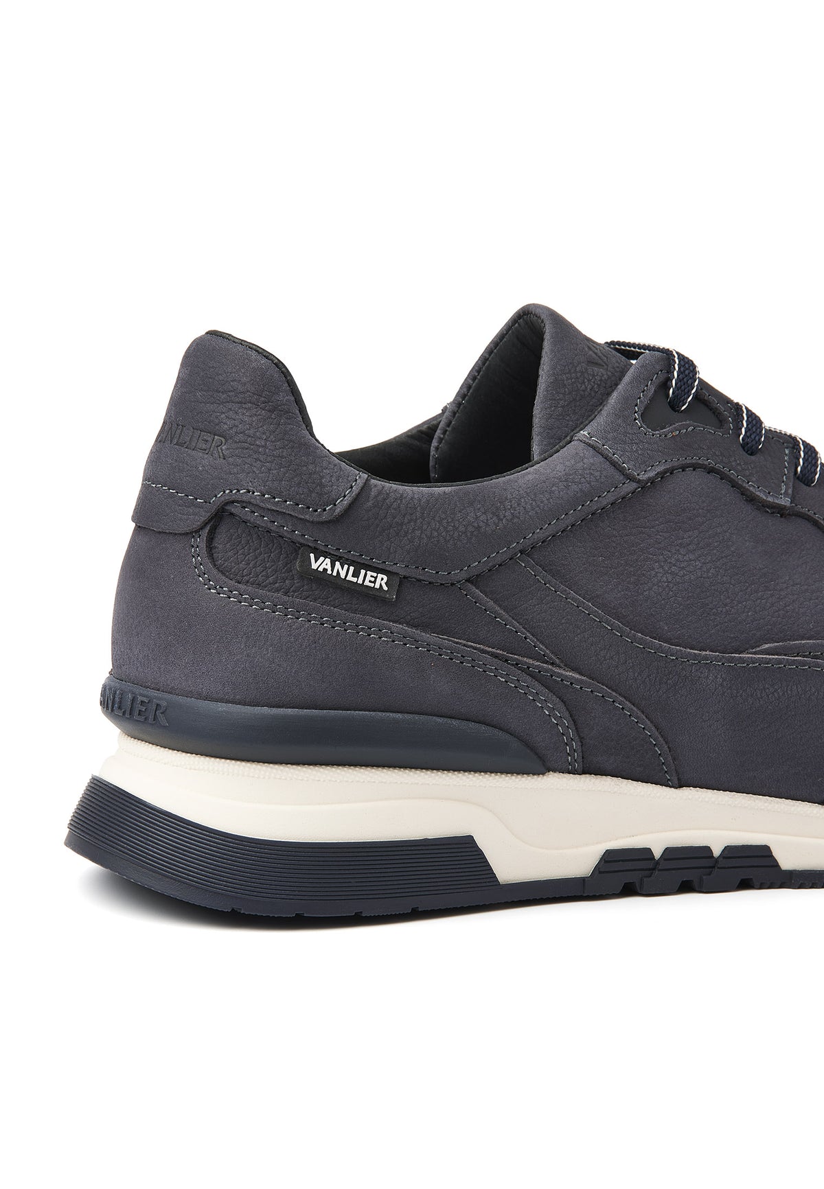 Navy blauw nubuck Romeo sneaker
