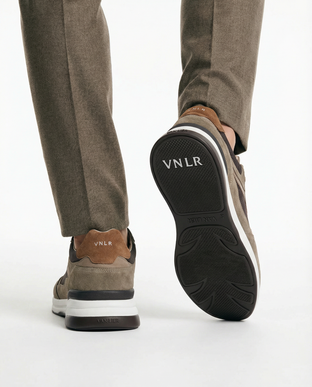 Sneaker Ferro taupe combiné