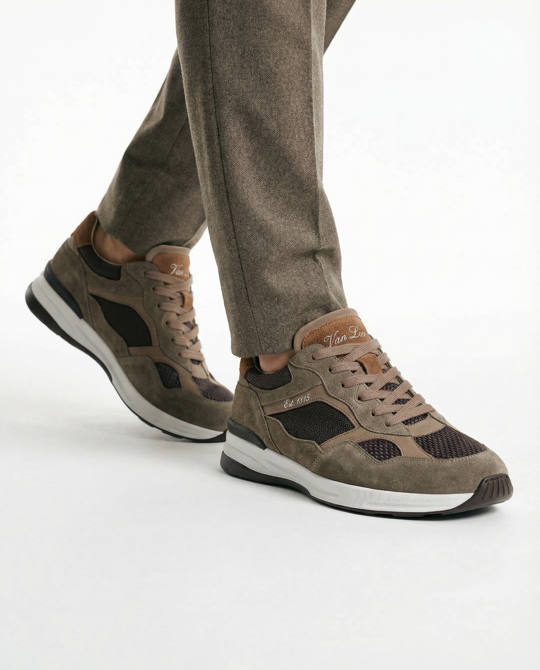 Sneaker Ferro taupe combiné