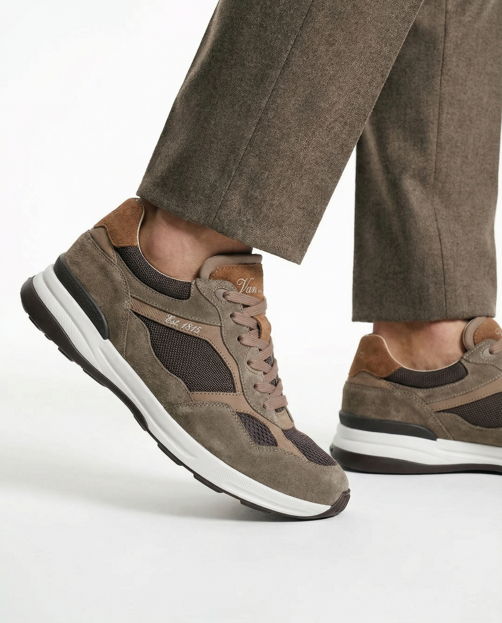 Sneaker Ferro taupe combiné