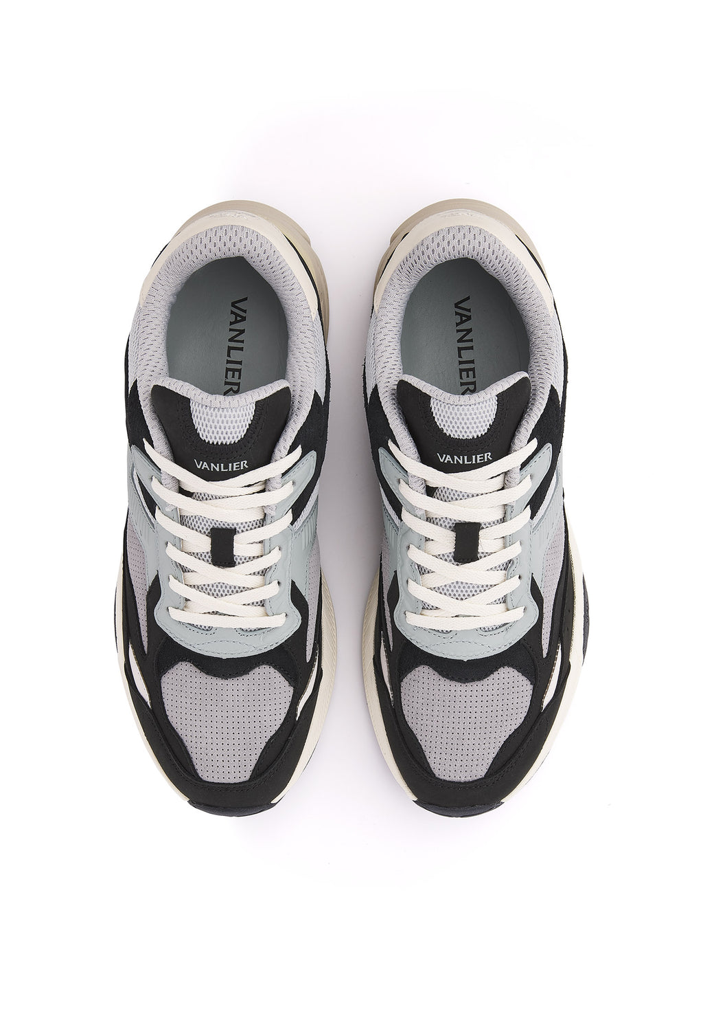 Zwart lichtgrijs combi Cosmos sneaker