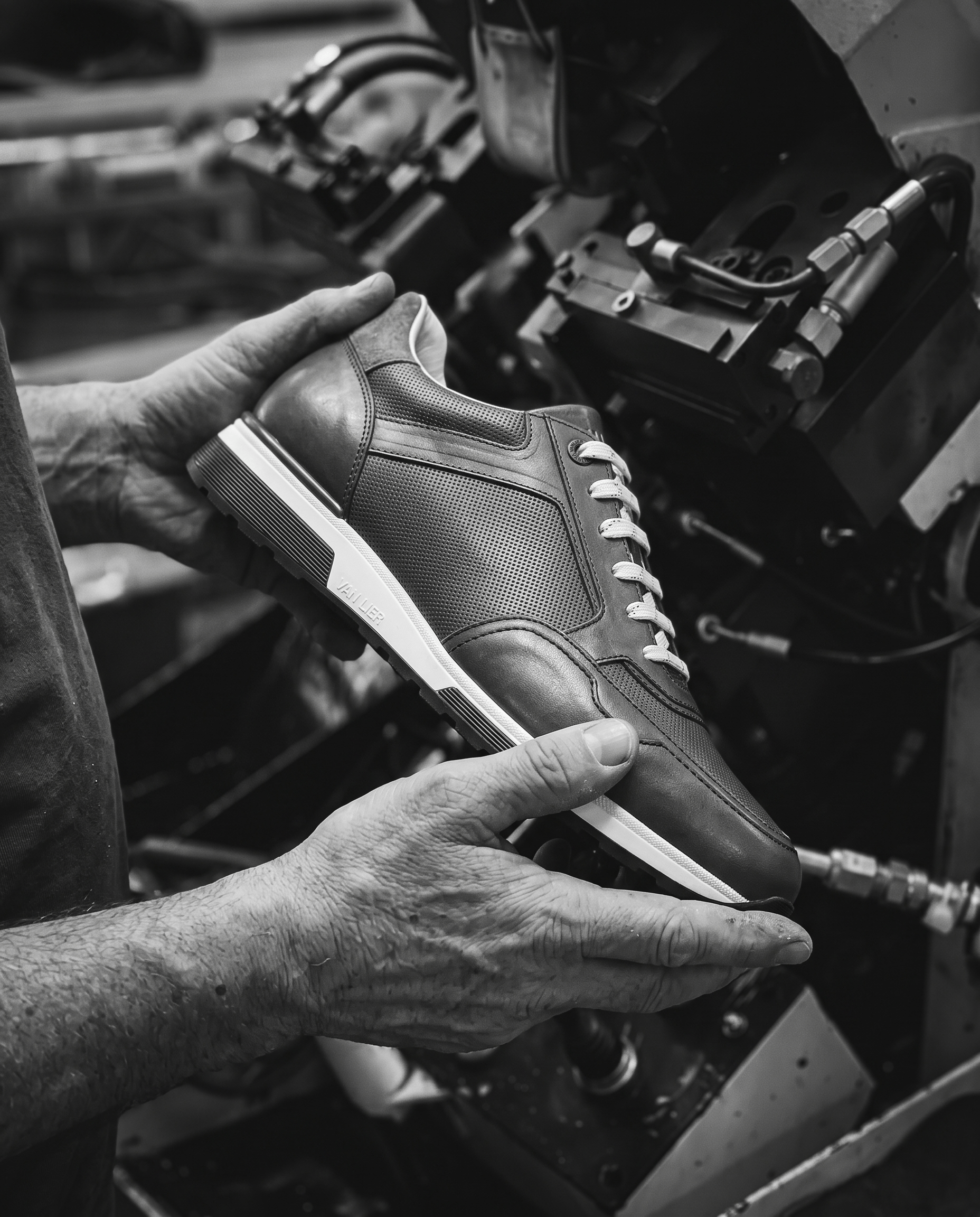 Bruin cognac gladleren Positano sneaker