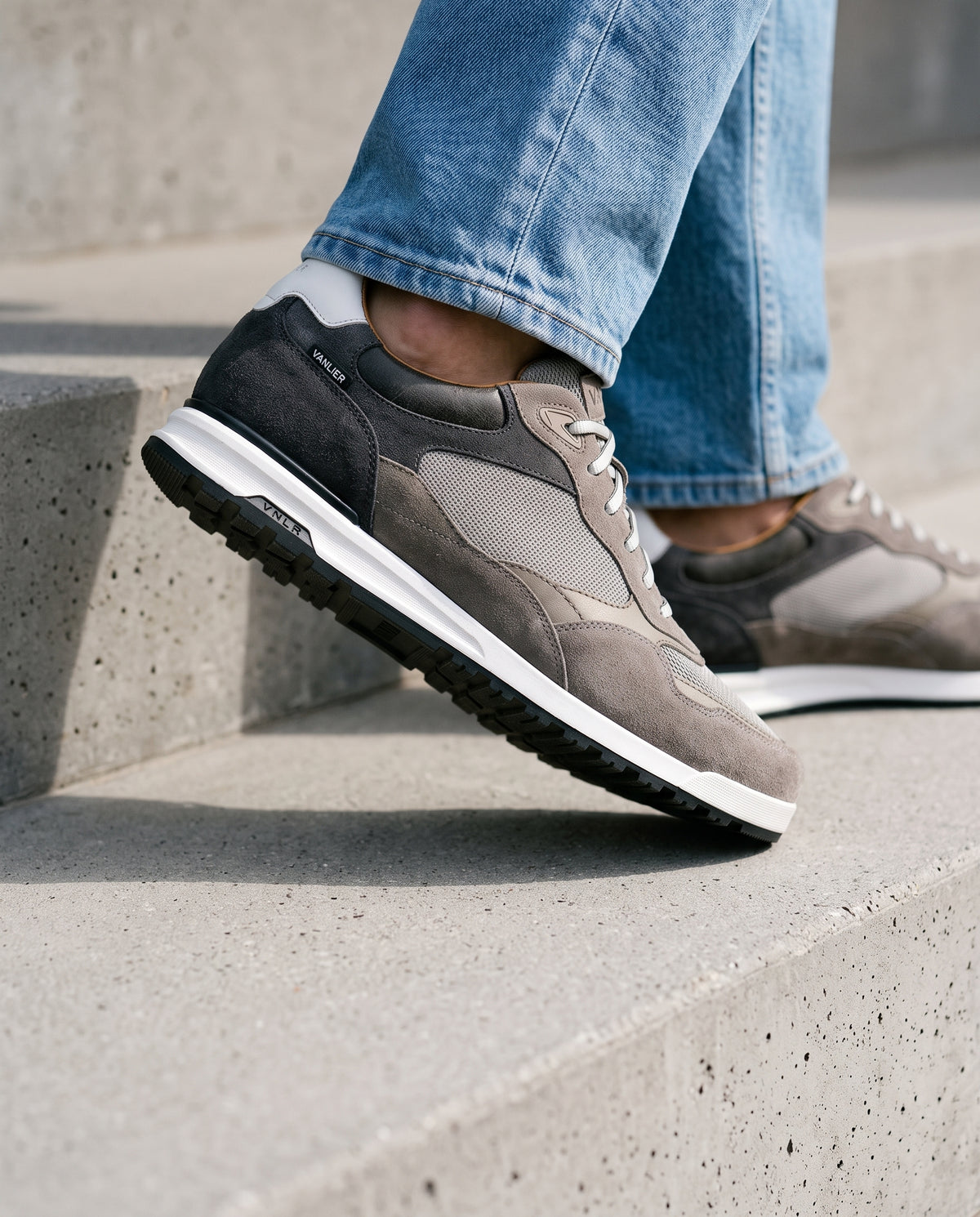 Sneaker Ravello combo taupe clair