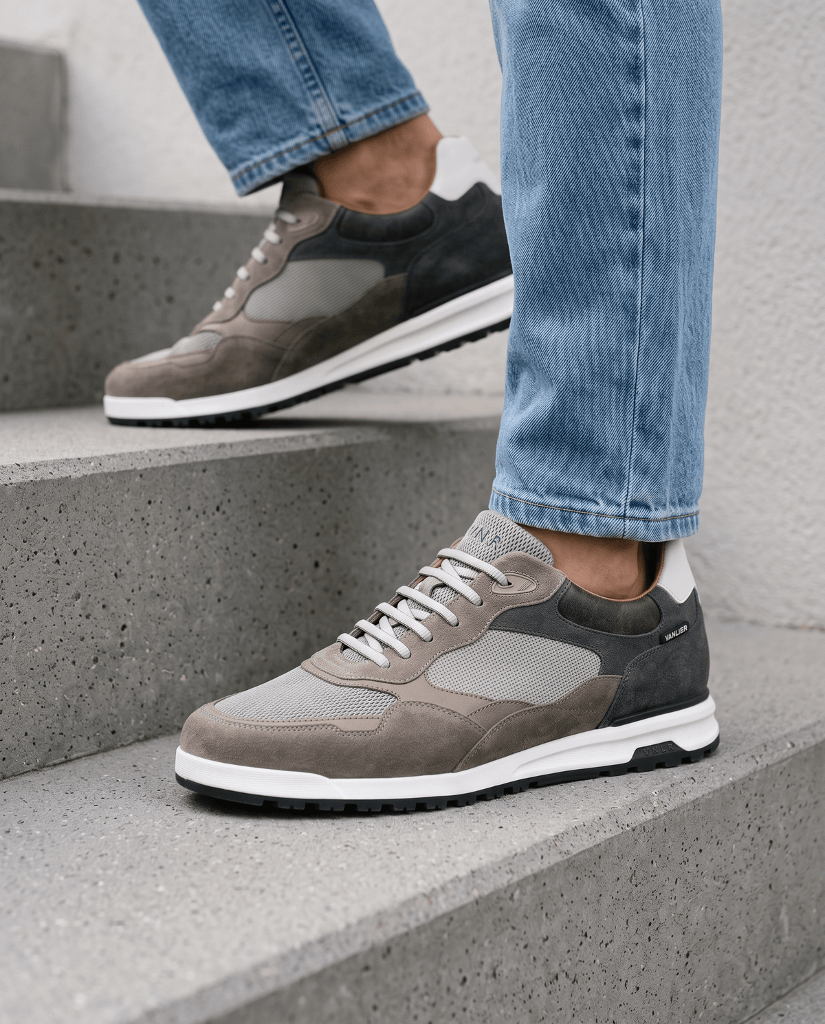 Sneaker Ravello combo taupe clair
