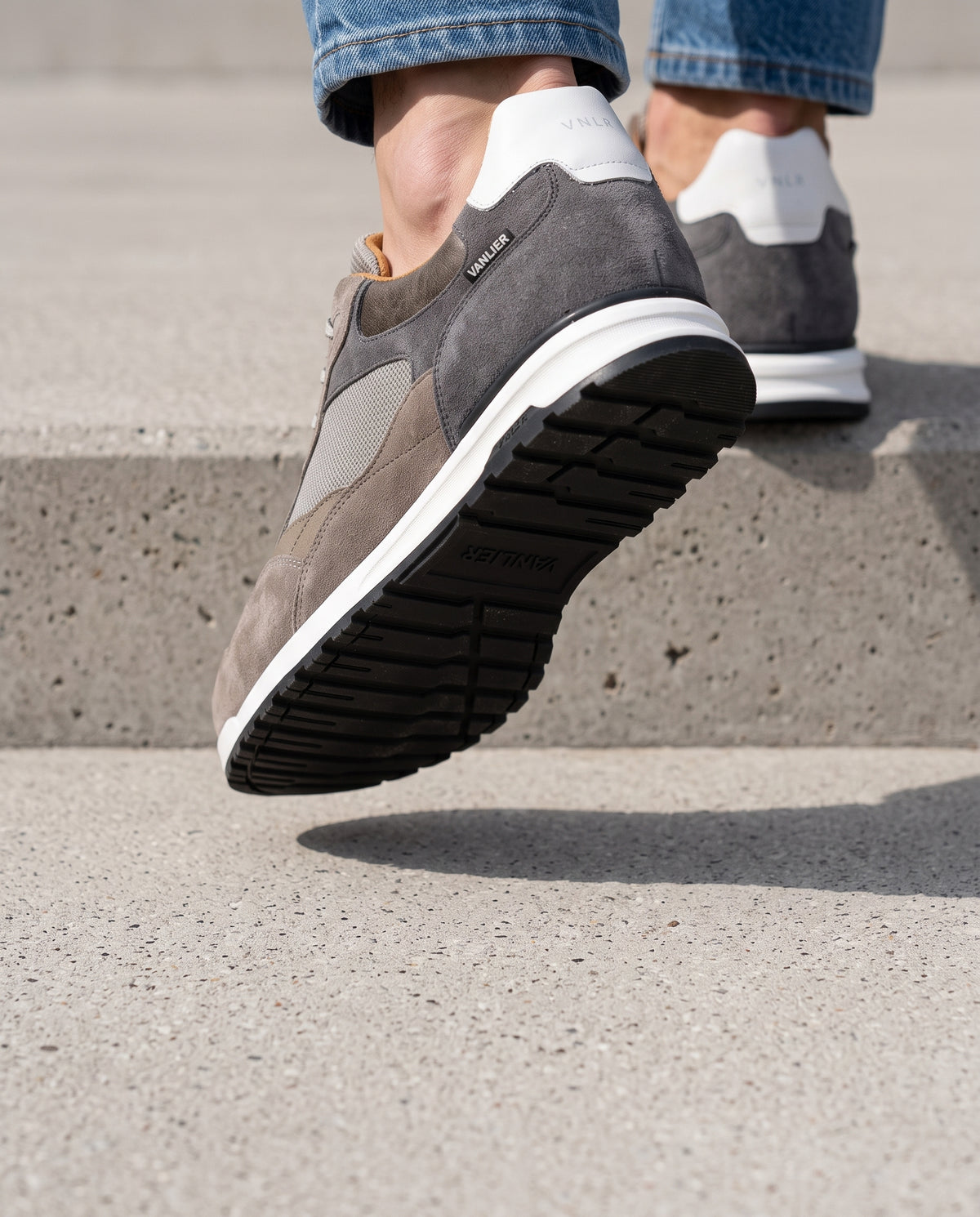 Sneaker Ravello combo taupe clair