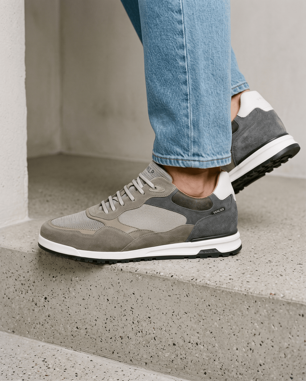 Sneaker Ravello combo taupe clair