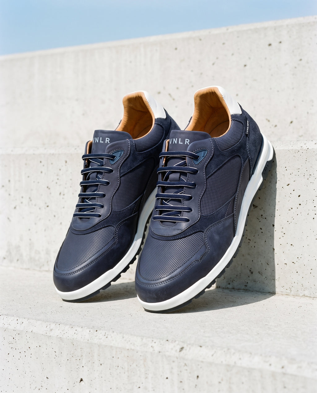 Sneaker Ravello en nubuck marine