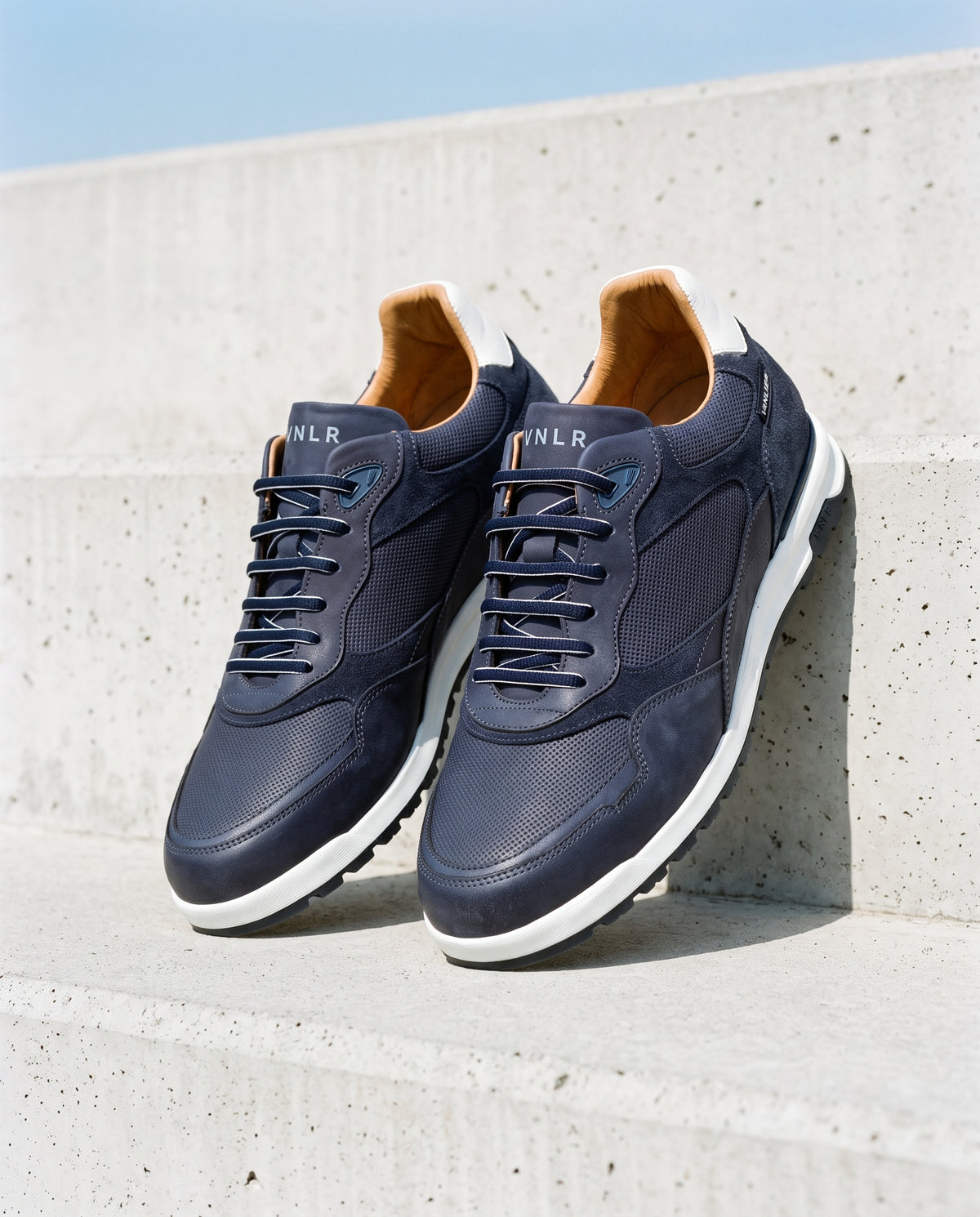 Sneaker Ravello en nubuck marine