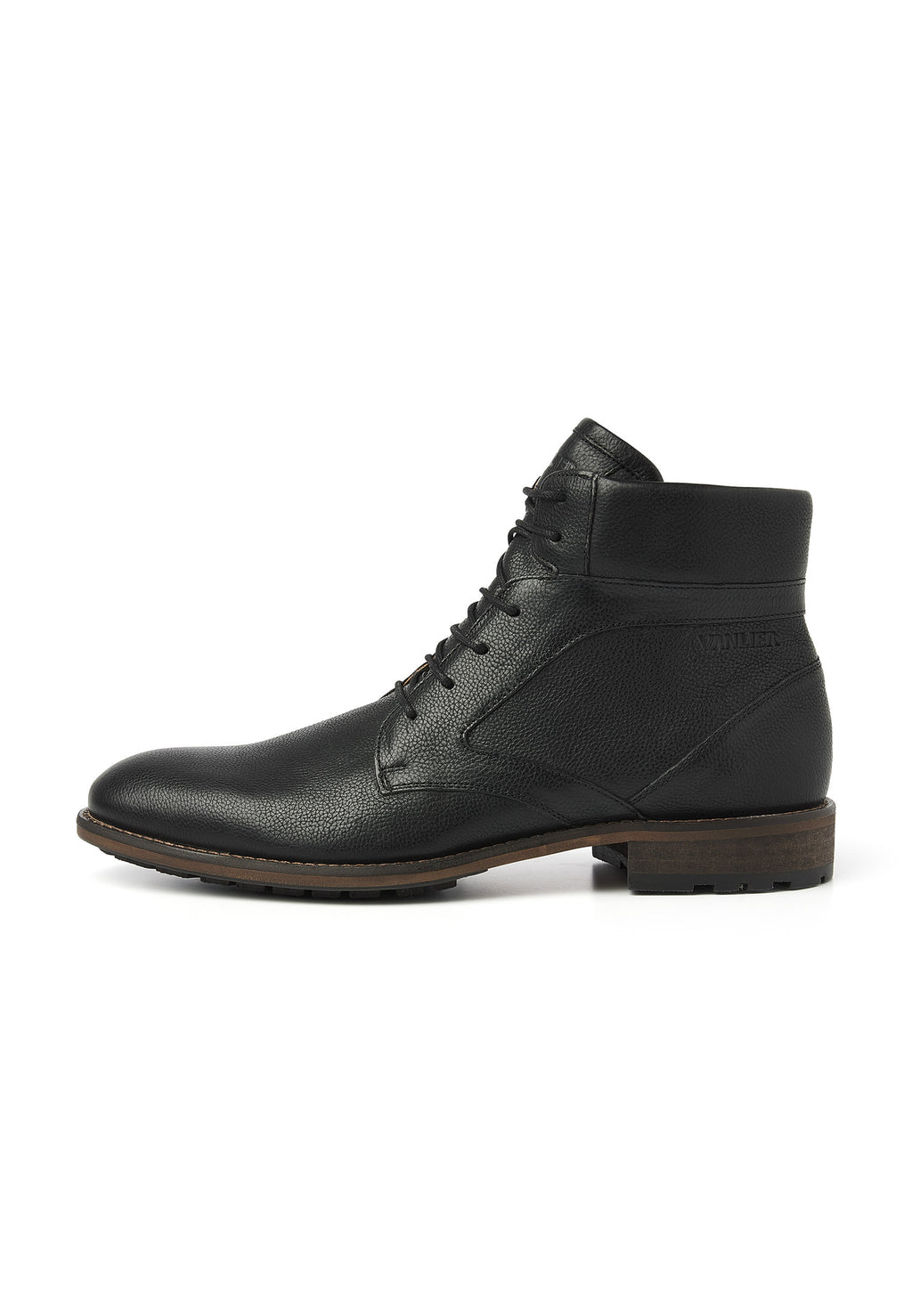 Zwart leren Henry boot