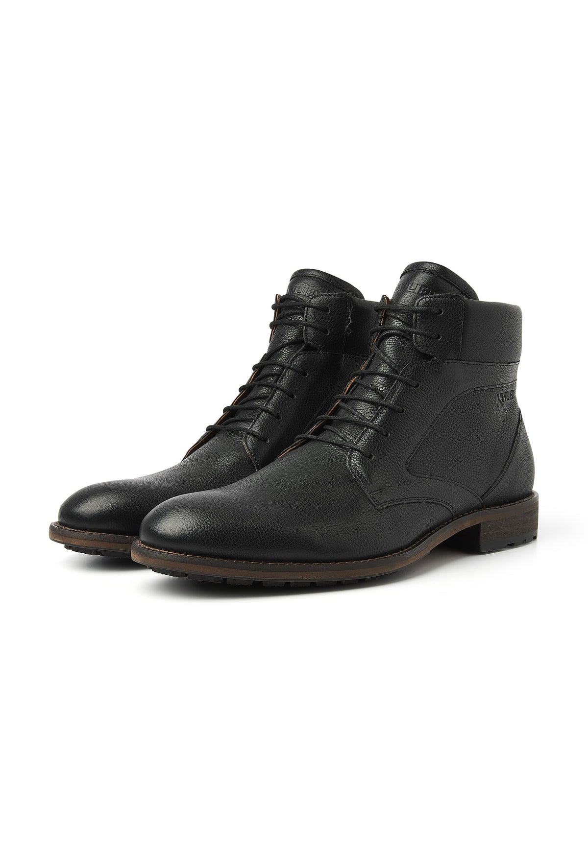 Zwart leren Henry boot