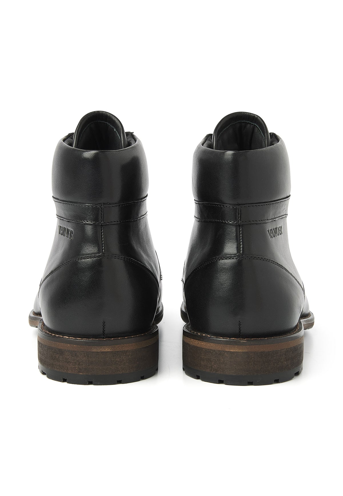 Zwart gladleren Henry boot