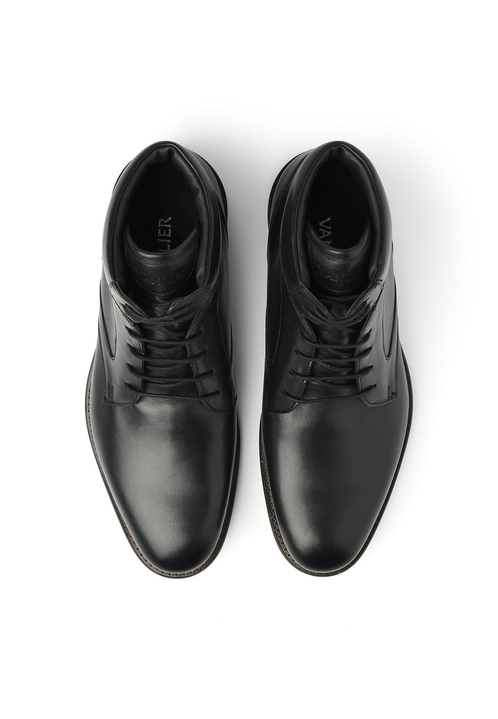 Zwart gladleren Henry boot