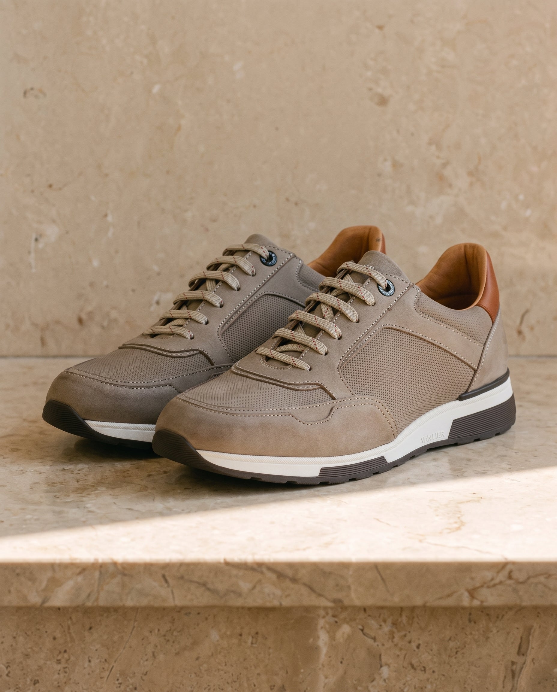 Taupe nubuck Positano sneaker