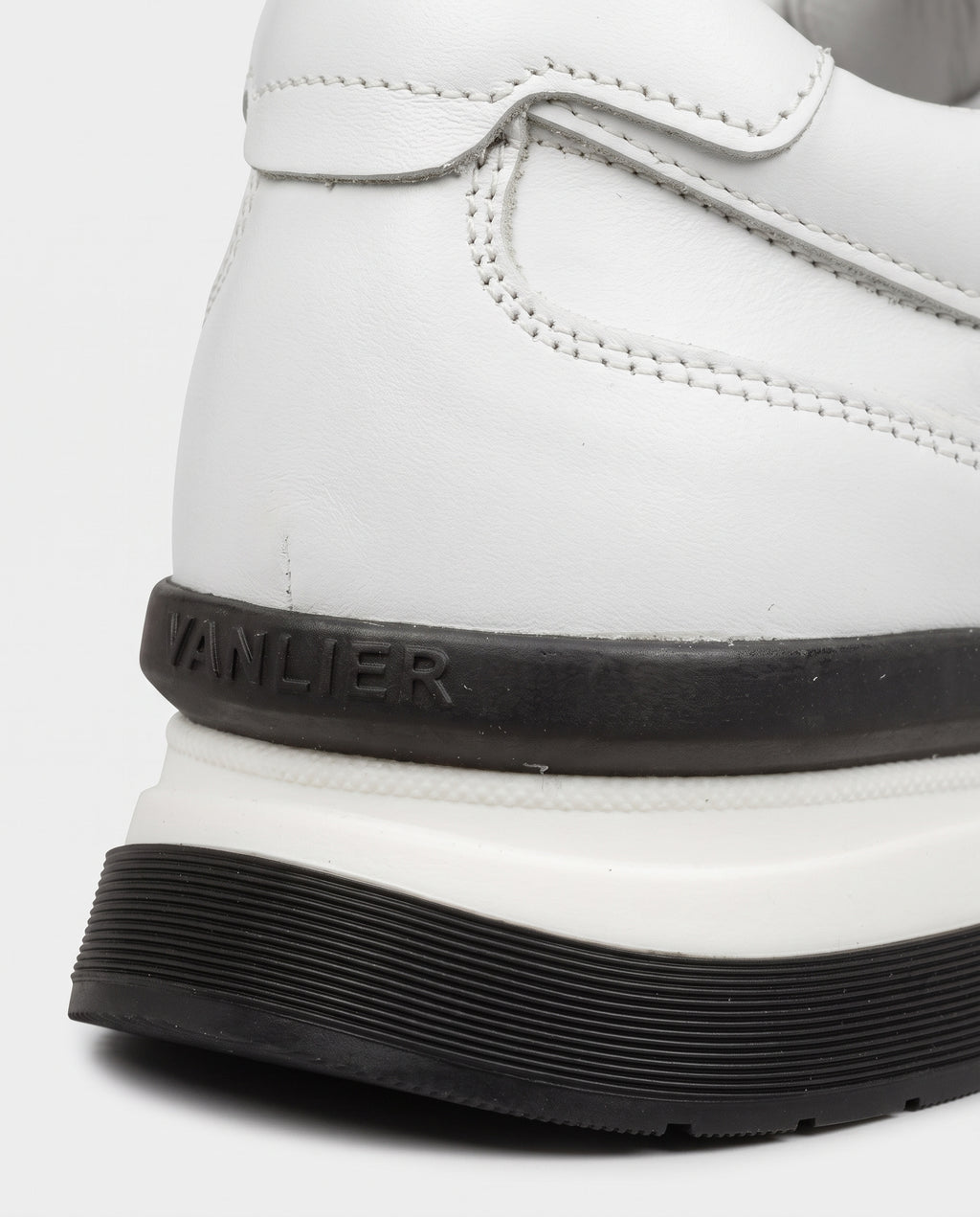 White smooth leather Romeo sneaker