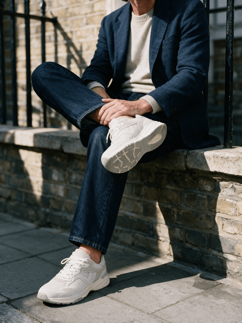 Wit lichtgrijs combi Cosmos sneaker
