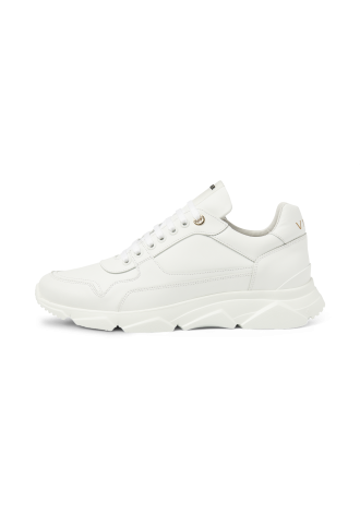 Wit gladleren Rock sneaker