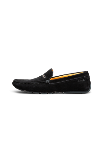 Zwart suède Mocassin