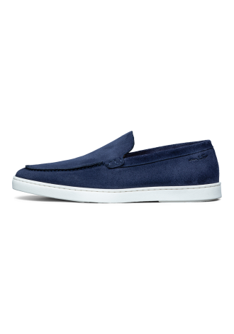 Blauw suède Lugano loafer