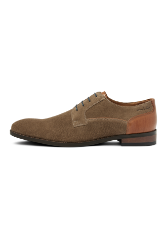 Taupe suède Vienna veterschoen