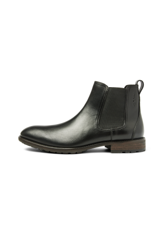 Zwart gladleren Montana chelsea boot