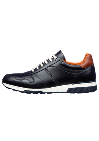 Navy gladleren Positano sneaker