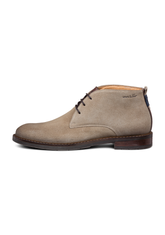 Taupe suede Boston boot